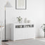 Sideboard Hvid 116 x 30 x 75 cm Konstrueret træ