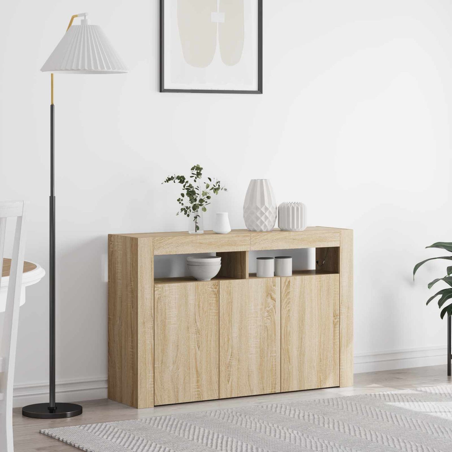 Sideboard Sonoma eg 116 x 30 x 75 cm Konstrueret træ
