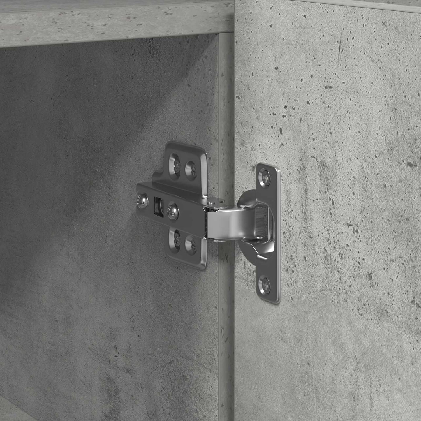 Sideboard Beton Grå 116 x 30 x 75 cm Konstrueret træ