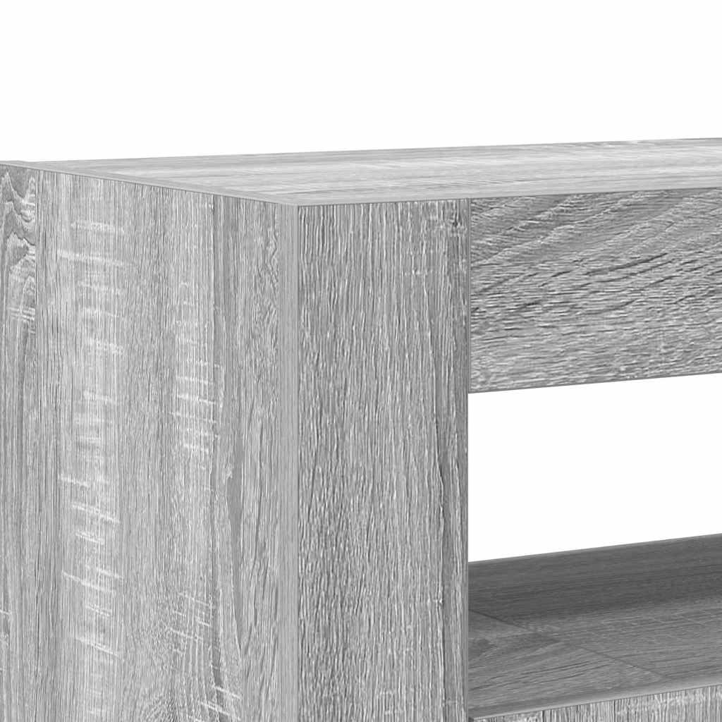 Sideboard Grå Sonoma 116 x 30 x 75 cm Konstrueret træ