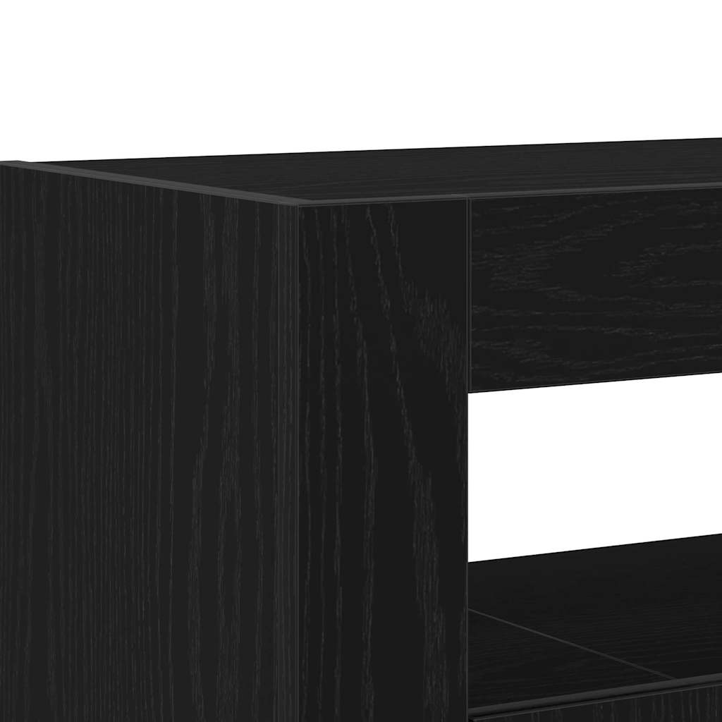 Sideboard Sort eg 116 x 30 x 75 cm Konstrueret træ