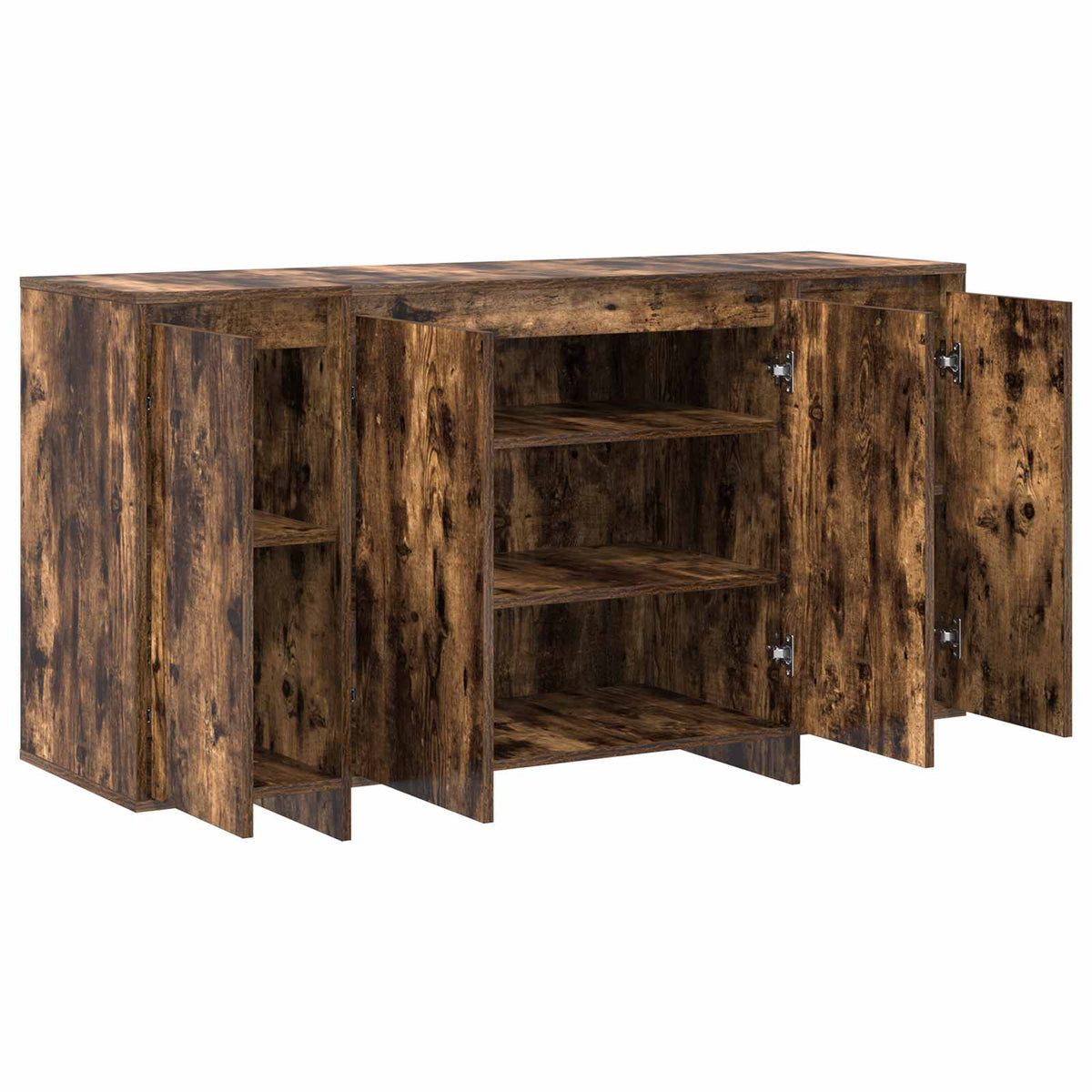 Sideboard Røget eg 135 x 41 x 75 cm Konstrueret træ