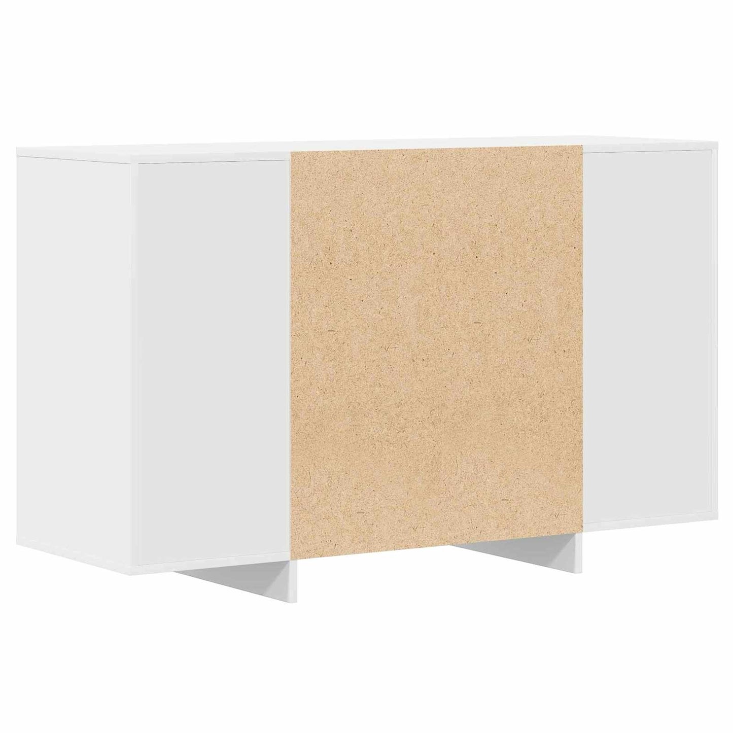 Sideboard med skuffe Hvid 120 x 41 x 75 cm Konstrueret træ