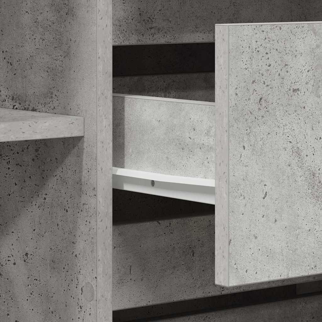 Sideboard Beton Grå 120 x 41 x 75 cm Konstrueret træ