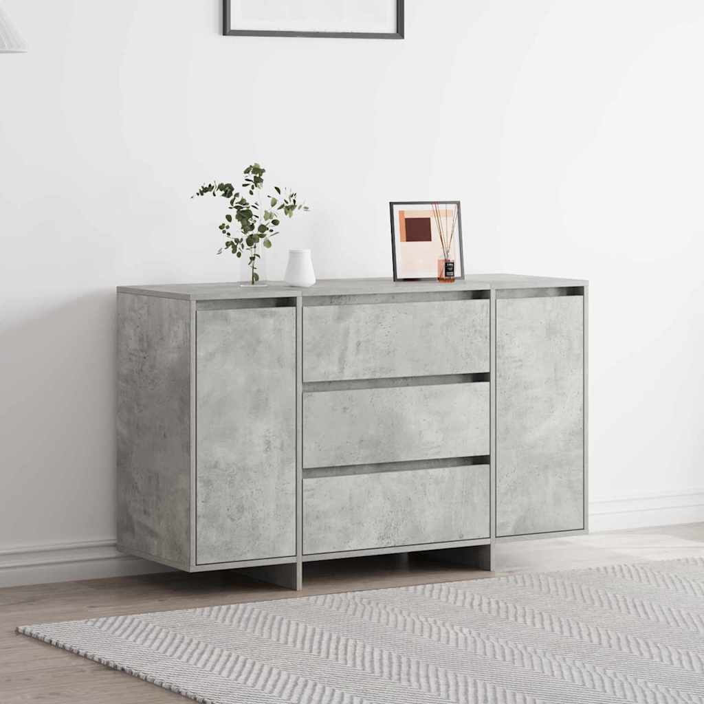 Sideboard Beton Grå 120 x 41 x 75 cm Konstrueret træ