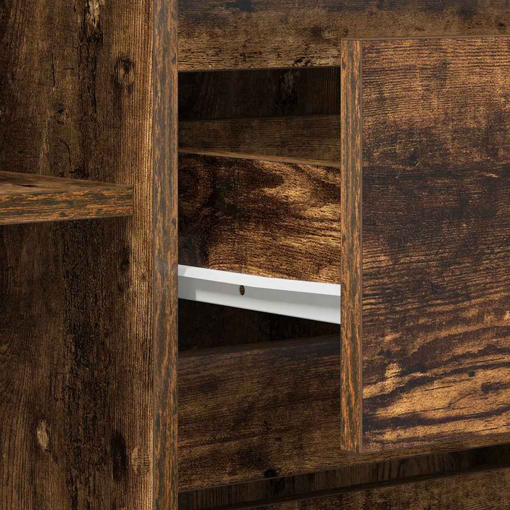 Sideboard Røget eg 120 x 41 x 75 cm Konstrueret træ