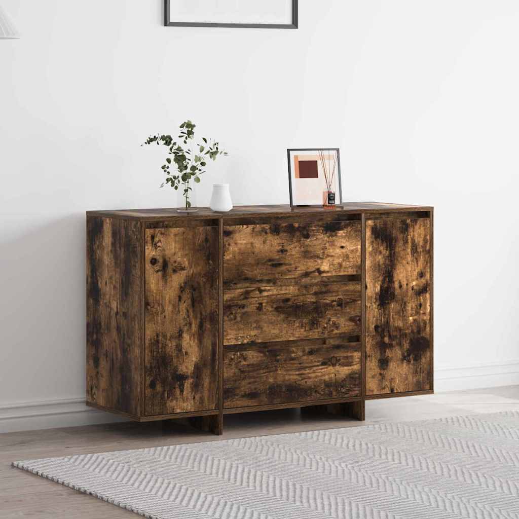 Sideboard Røget eg 120 x 41 x 75 cm Konstrueret træ