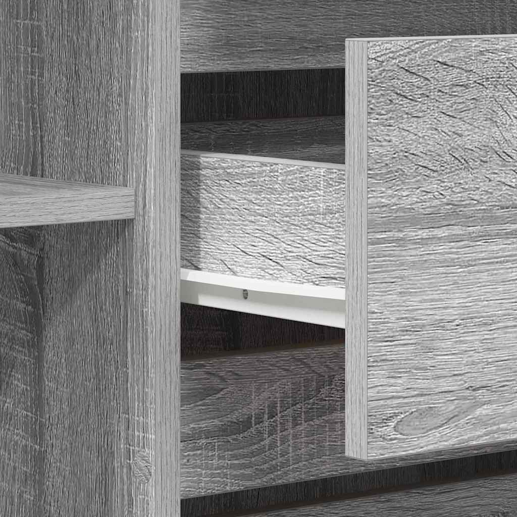 Sideboard Grå Sonoma 120 x 41 x 75 cm Konstrueret træ
