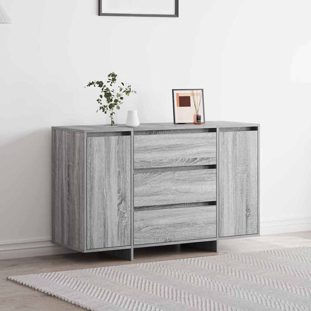 Sideboard Grå Sonoma 120 x 41 x 75 cm Konstrueret træ