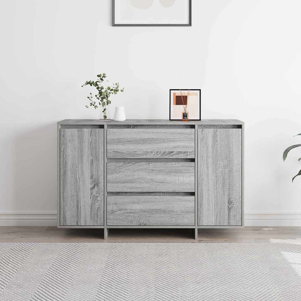 Sideboard Grå Sonoma 120 x 41 x 75 cm Konstrueret træ