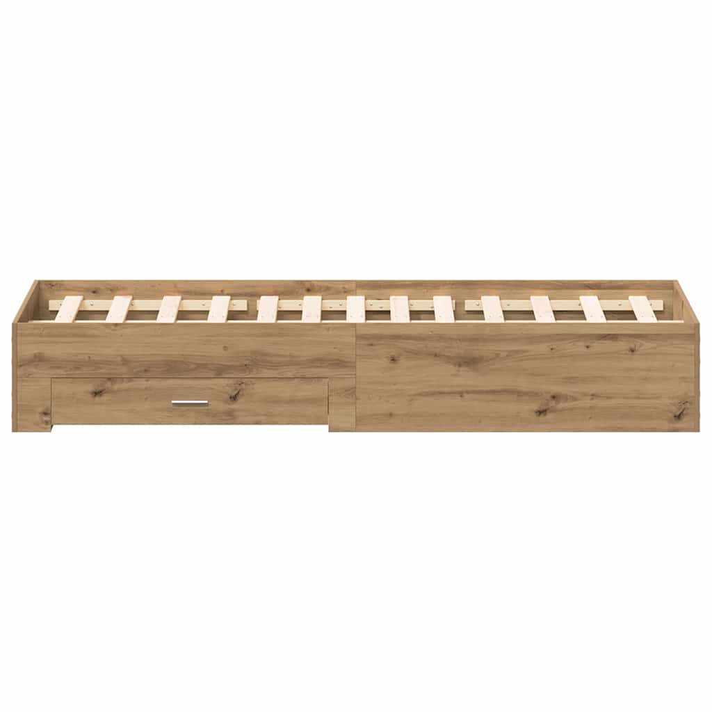 Sengestel Artisan Egetræ 135 x 190 cm Konstrueret træ