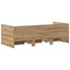 Daybed med skuffe Artisan Egetræ 90 x 200 cm Konstrueret træ