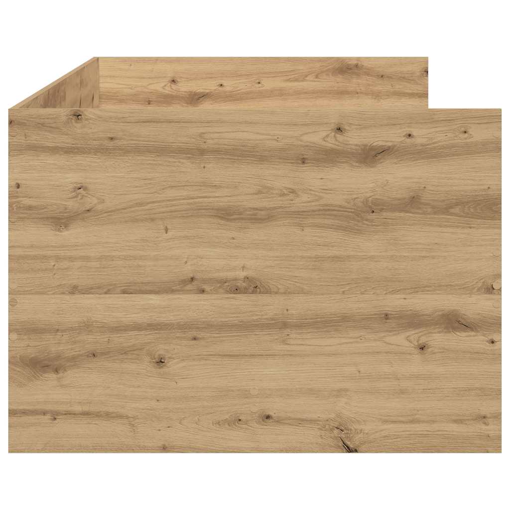 Daybed med skuffe Artisan Egetræ 90 x 200 cm Konstrueret træ