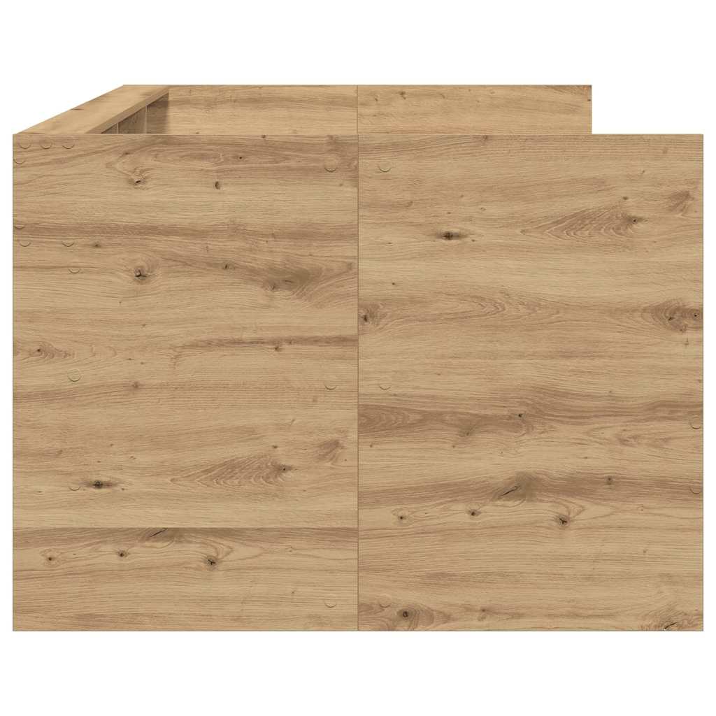 Daybed med skuffe Artisan Egetræ 75 x 190 cm Konstrueret træ