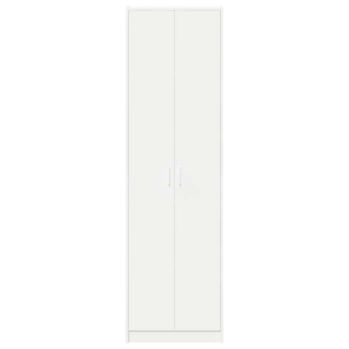 Garderobeskab Hvid 55 x 25 x 189 cm Konstrueret træ
