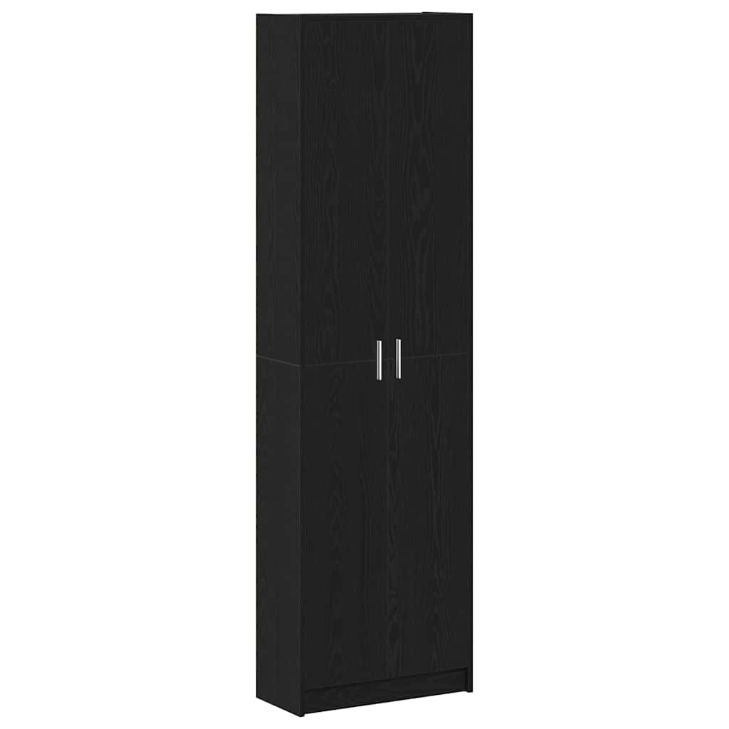 Garderobeskab Sort eg 55 x 25 x 189 cm Konstrueret træ