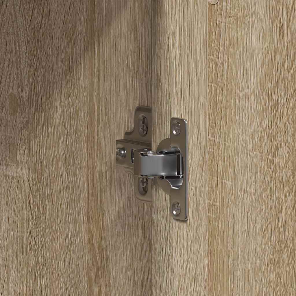 Garderobeskab Sonoma eg 55 x 25 x 189 cm Konstrueret træ