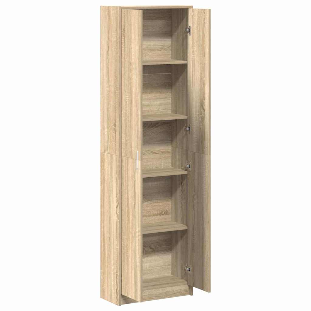 Garderobeskab Sonoma eg 55 x 25 x 189 cm Konstrueret træ