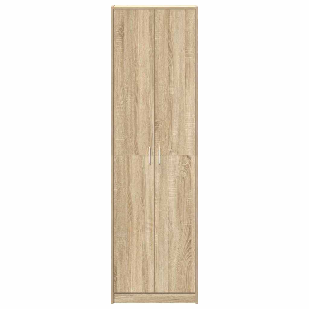 Garderobeskab Sonoma eg 55 x 25 x 189 cm Konstrueret træ