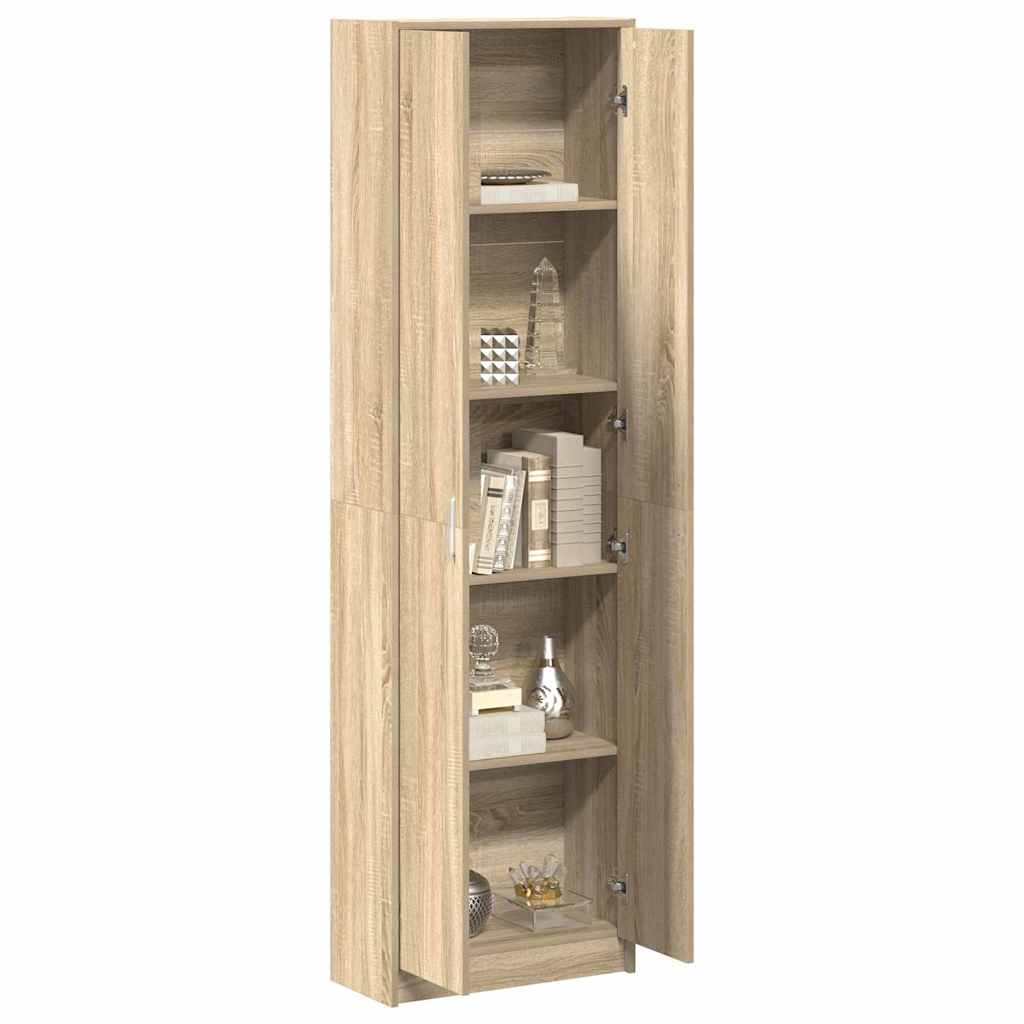 Garderobeskab Sonoma eg 55 x 25 x 189 cm Konstrueret træ