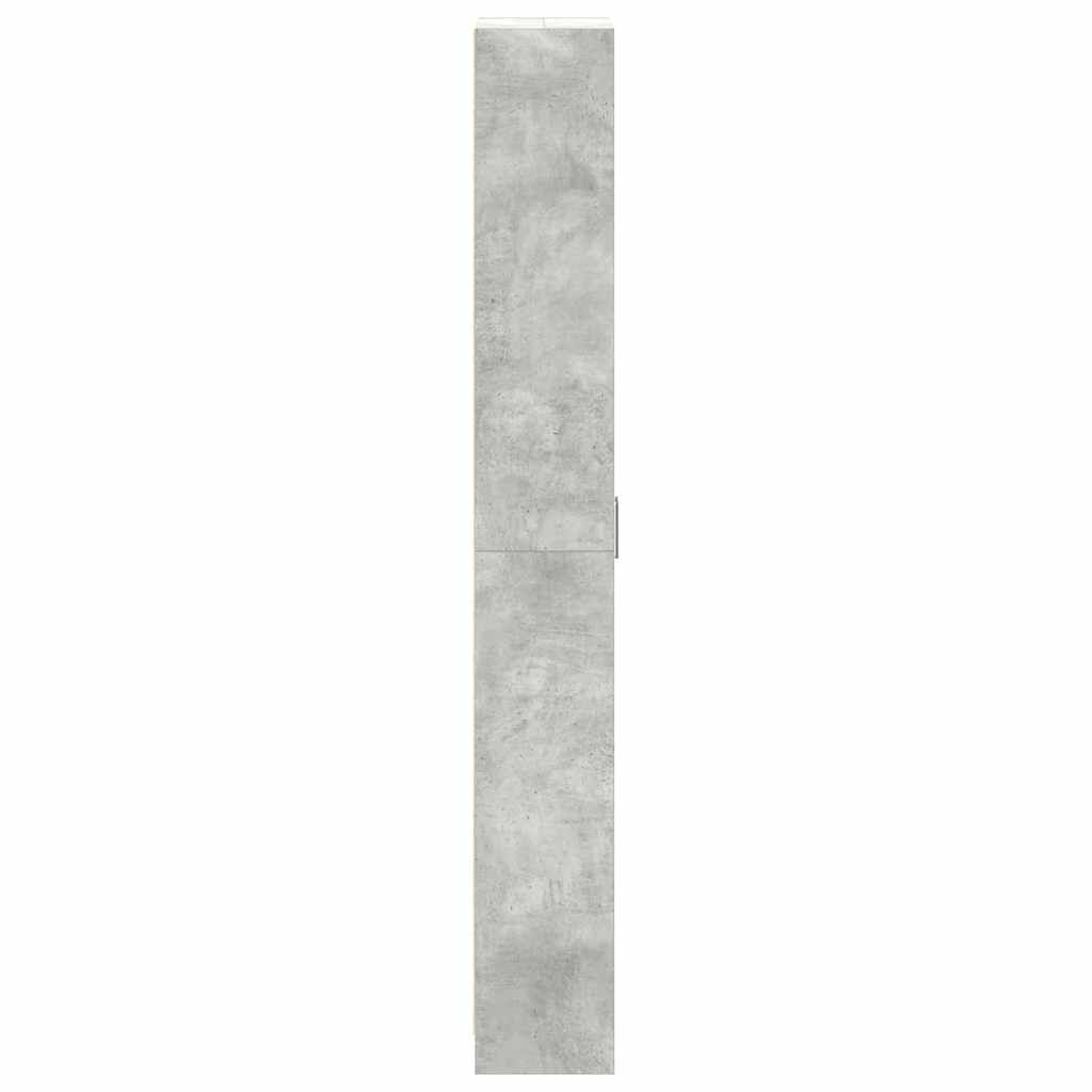 Garderobeskab Beton Grå 55 x 25 x 189 cm Konstrueret træ