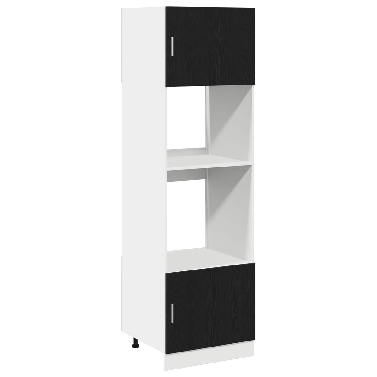 Hængeskab Sort eg 60 x 57 x 207 cm Konstrueret træ