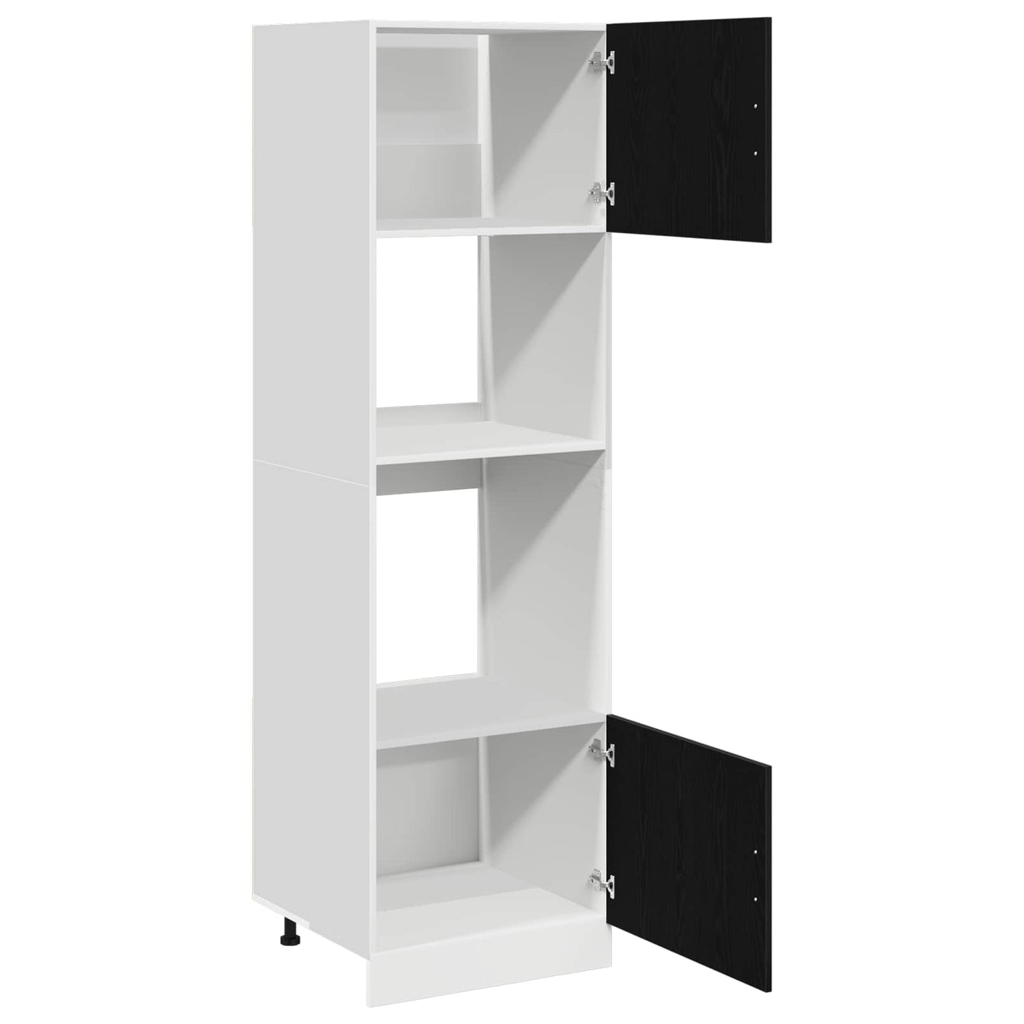Hængeskab Sort eg 60 x 57 x 207 cm Konstrueret træ