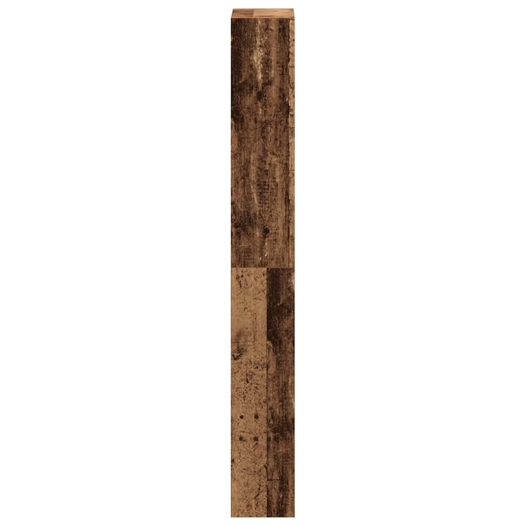Sko skab 80 x 21 x 163,5 cm Konstrueret træ Gammelt træ
