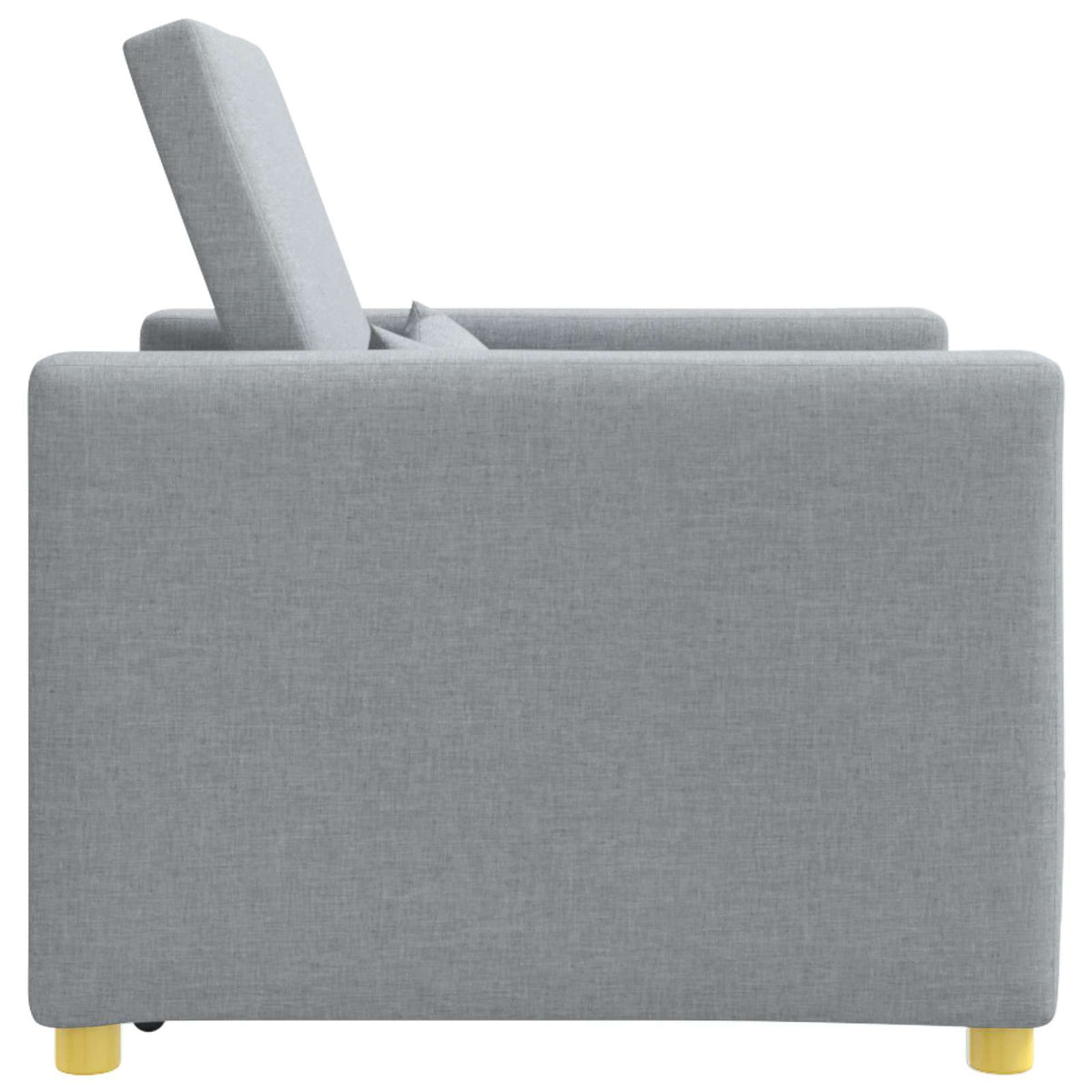 Utrækkelig sovesofa enkelt Lysegrå 90 x 165 x 87 cm Stof