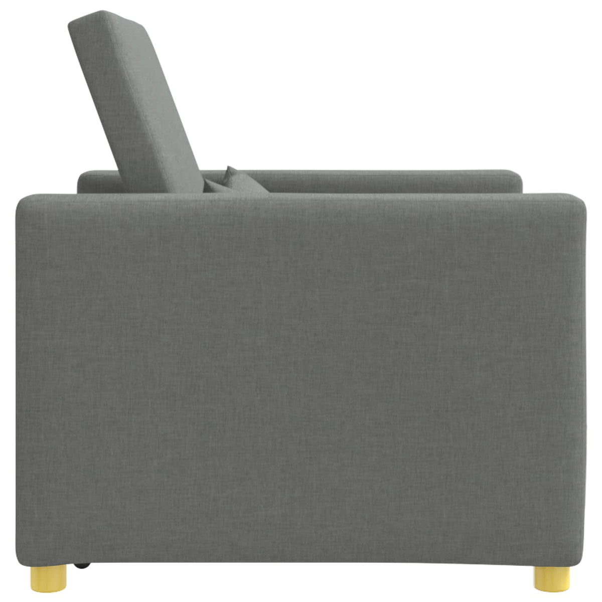 Utrækkelig sovesofa enkelt Mørkegrå 90 x 165 x 87 cm Stof