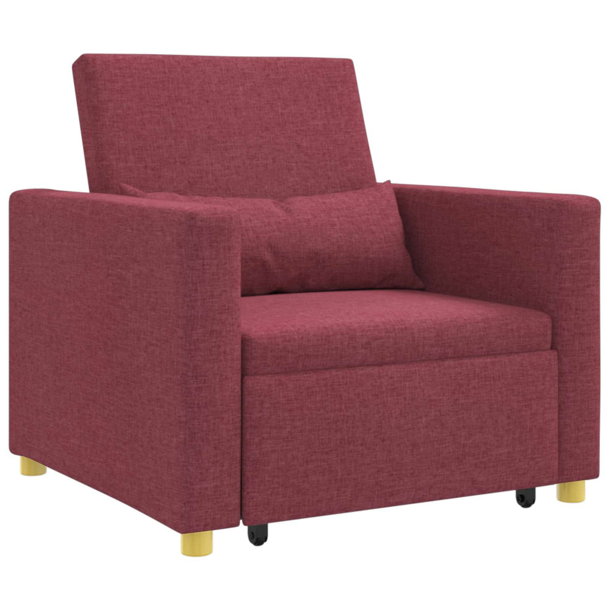 Utrækkelig sovesofa enkelt Vinrød 90 x 165 x 87 cm Stof