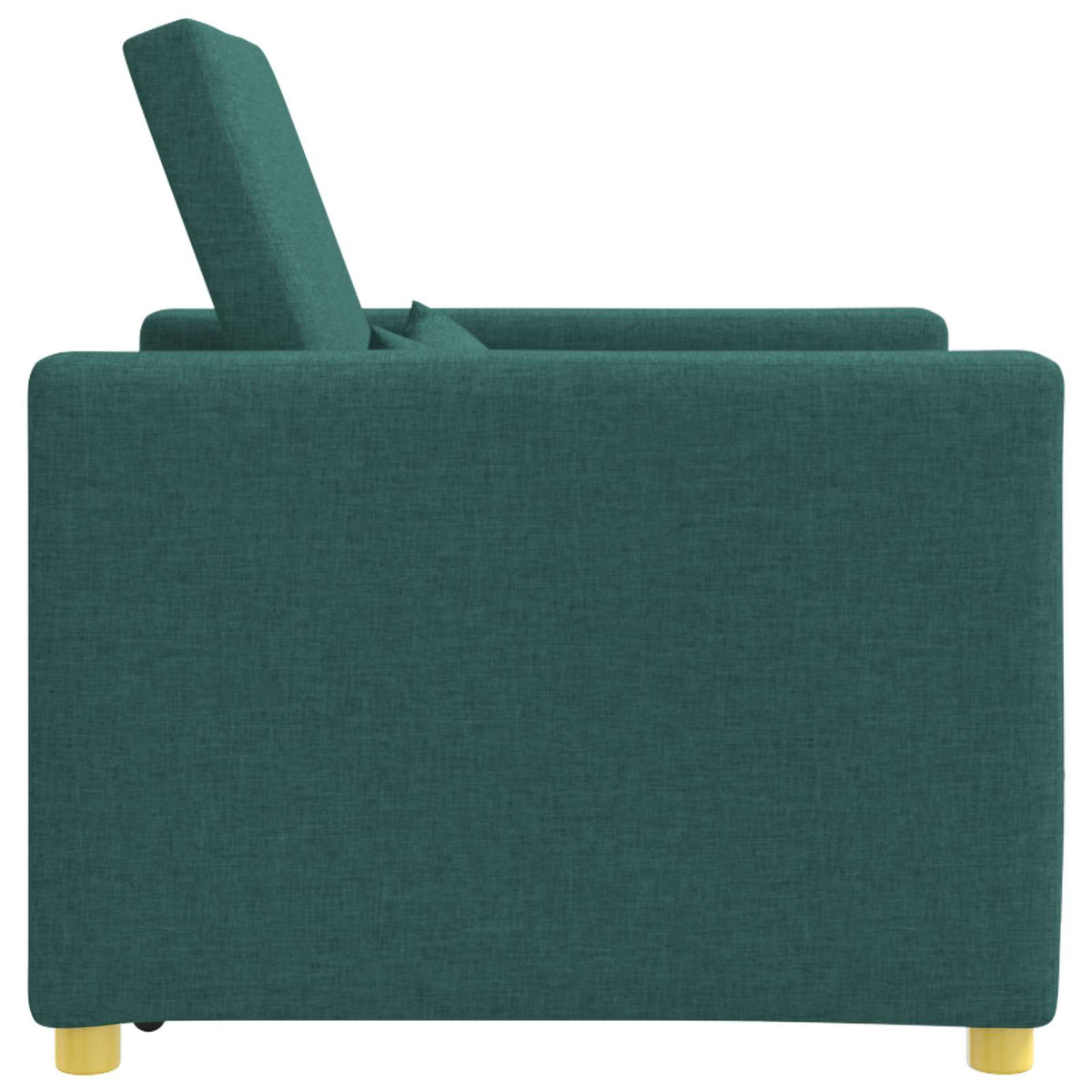 Utrækkelig sovesofa enkelt Mørkegrøn 90 x 165 x 87 cm Stof