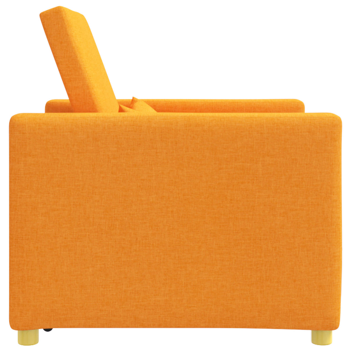 Utrækkelig sovesofa enkelt Mørkegul 90 x 165 x 87 cm Stof