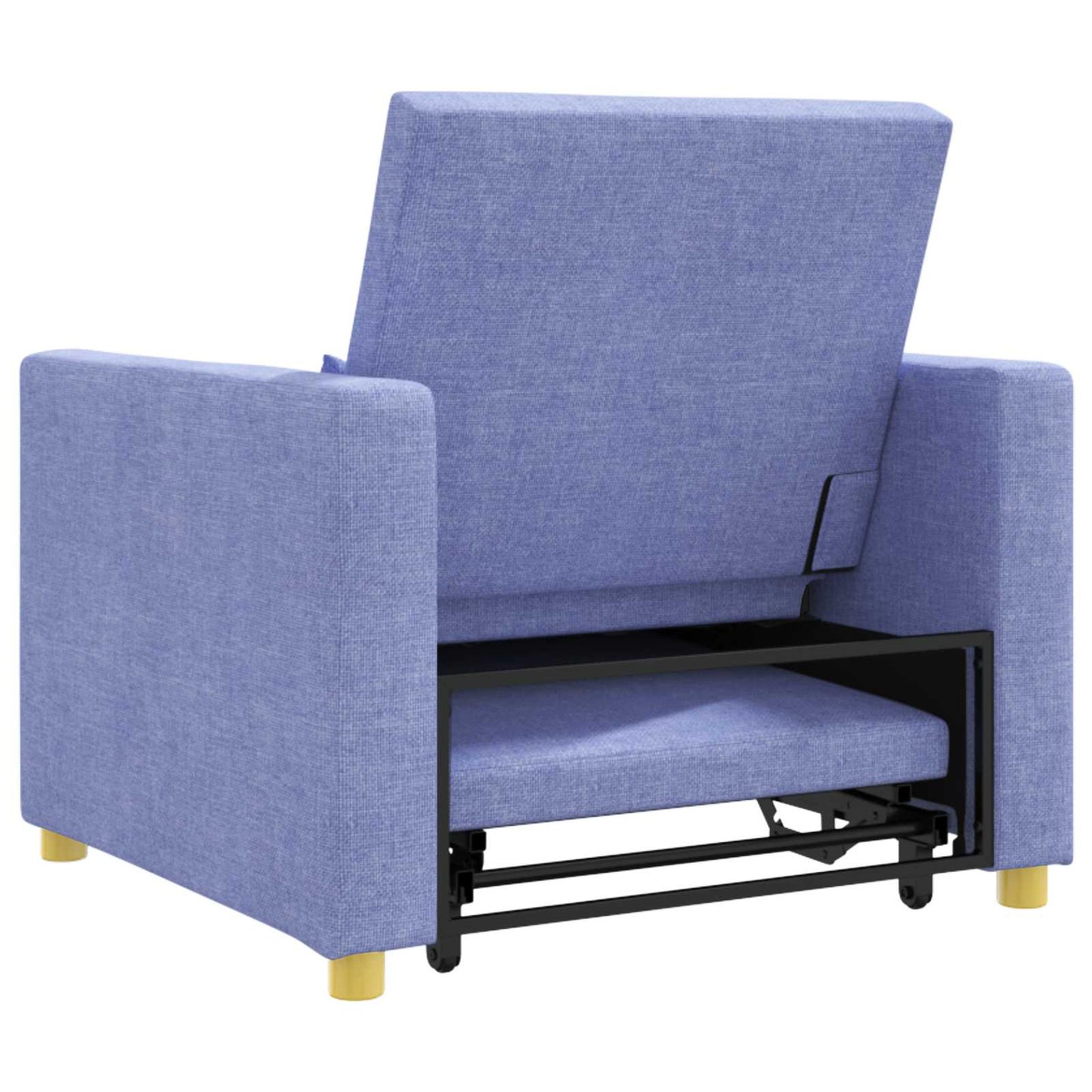 Utrækkelig sovesofa enkelt Jeans Blå 90 x 165 x 87 cm Stof