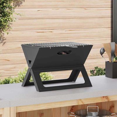 Udendørs grill 46 x 31 x 31 cm Stål Sort