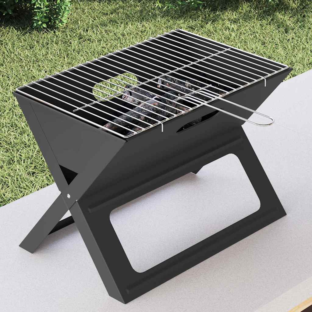 Udendørs grill 46 x 31 x 31 cm Stål Sort