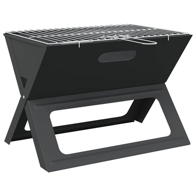 Udendørs grill 46 x 31 x 31 cm Stål Sort