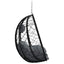 Hængende æggestol polyrattan 91 x 54,5 x 107 cm Antracit