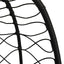 Hængende æggestol polyrattan 91,5 x 54,5 x 107 cm Gråbrun