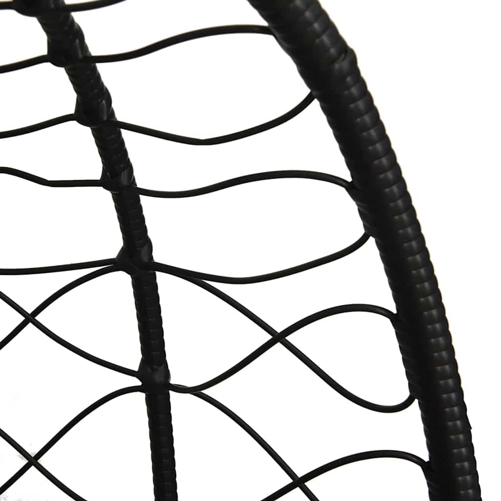 Hængende æggestol polyrattan 91,5 x 54,5 x 107 cm Gråbrun