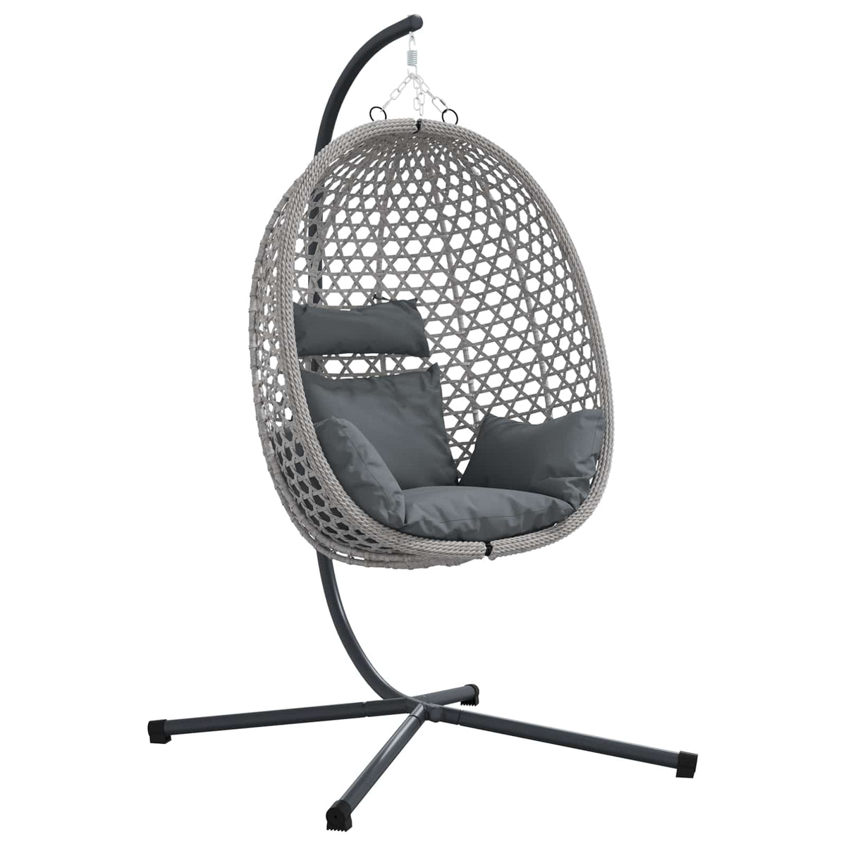 Hængende æggestol polyrattan 104 x 100 x 191 cm