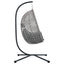 Hængende æggestol polyrattan 104 x 100 x 191 cm