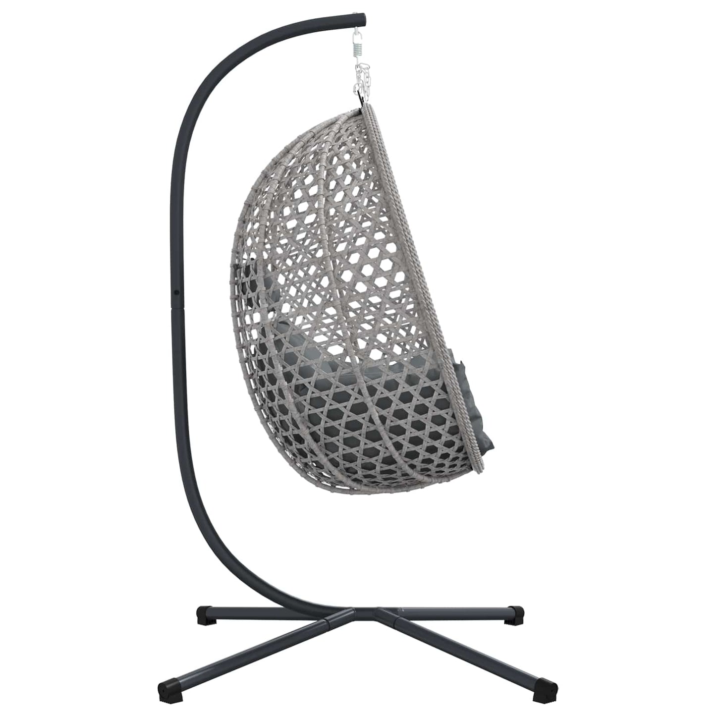 Hængende æggestol polyrattan 104 x 100 x 191 cm