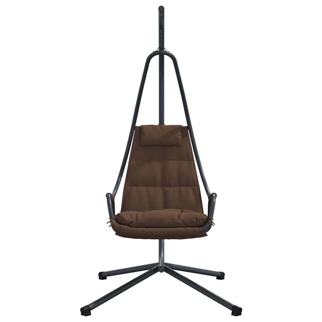 Hængende æggestol Stål 94 x 107 x 196,5 cm Brun