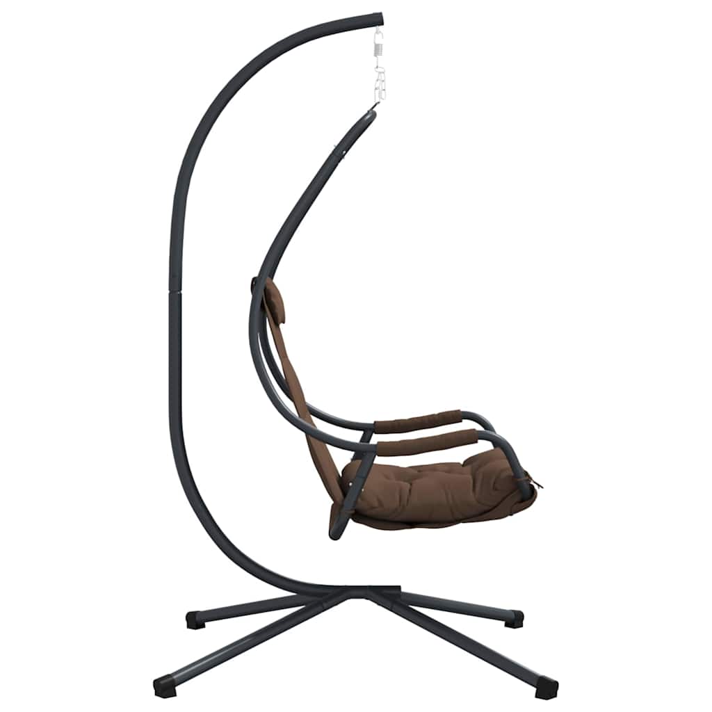 Hængende æggestol Stål 94 x 107 x 196,5 cm Brun