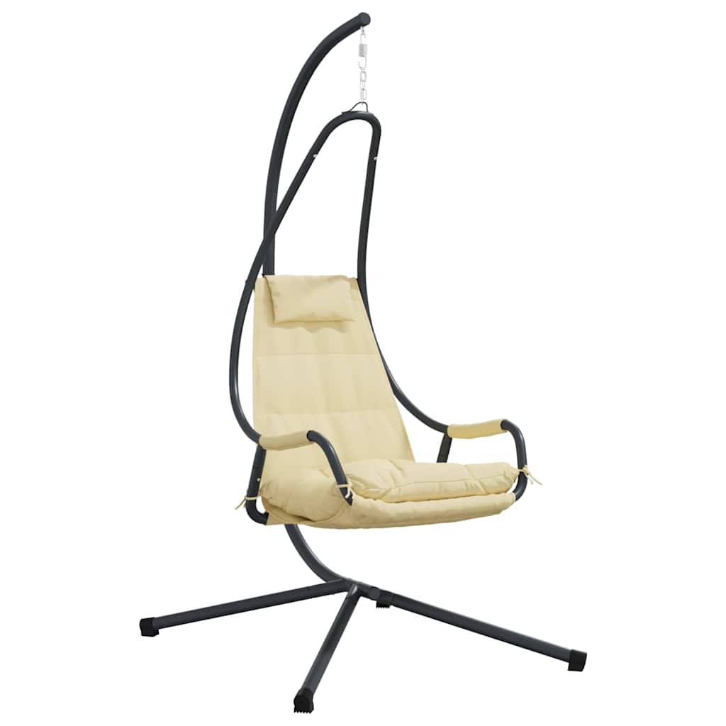 Hængende æggestol Stål 94 x 107 x 196,5 cm Beige