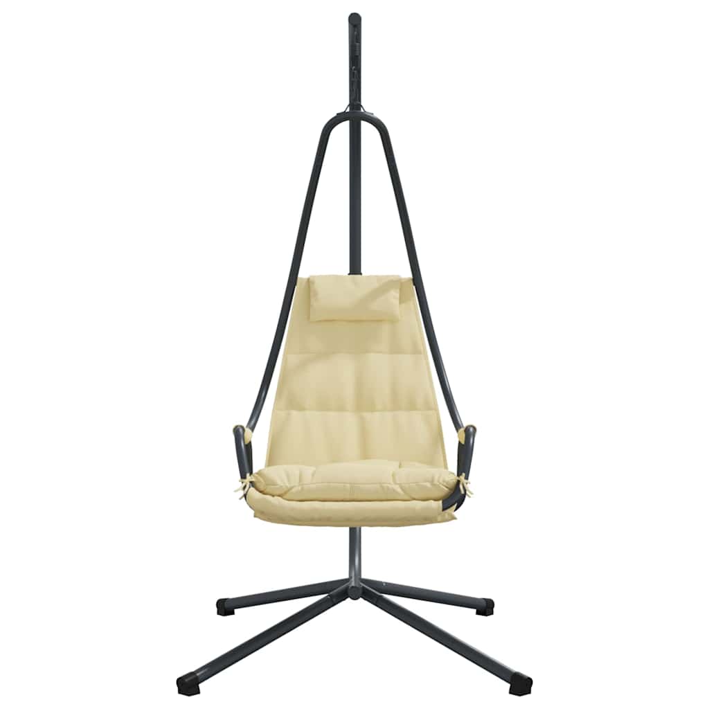 Hængende æggestol Stål 94 x 107 x 196,5 cm Beige