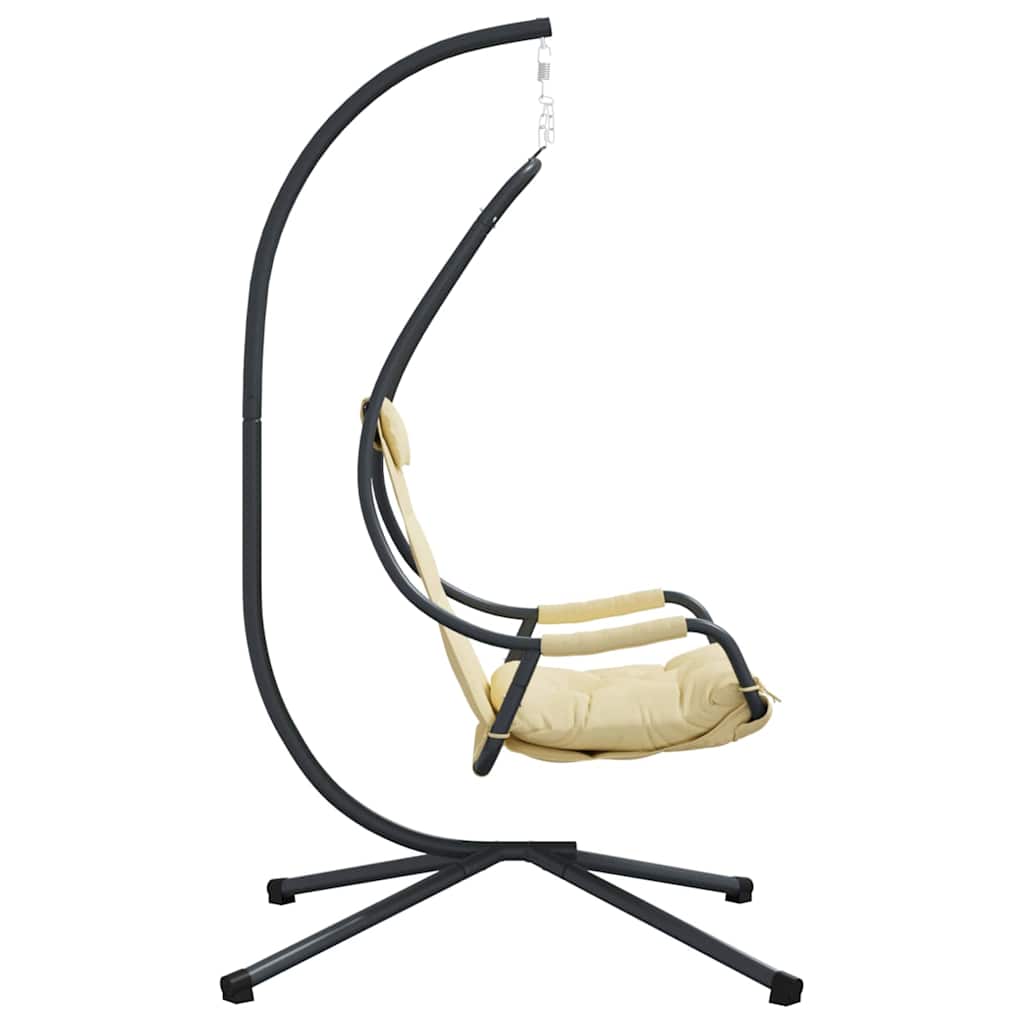 Hængende æggestol Stål 94 x 107 x 196,5 cm Beige