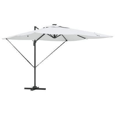 Parasol Sandfarvet 286 x 284 x 270 cm Aluminium og Polyester
