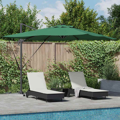 Parasol Grøn 286 x 284 x 270 cm Aluminium og Polyester